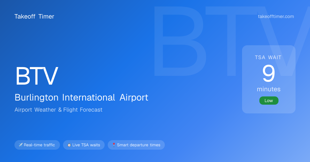 BTV Airport Weather | Burlington Flight Forecast