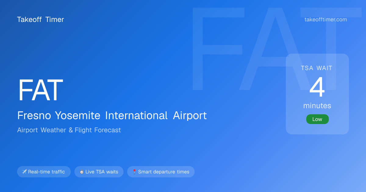FAT Airport Weather | Fresno Flight Forecast