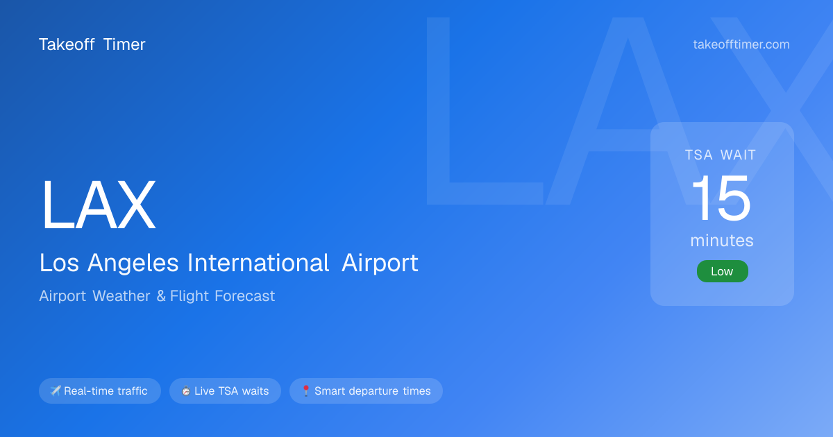 LAX Airport Weather | LAX Flight Forecast