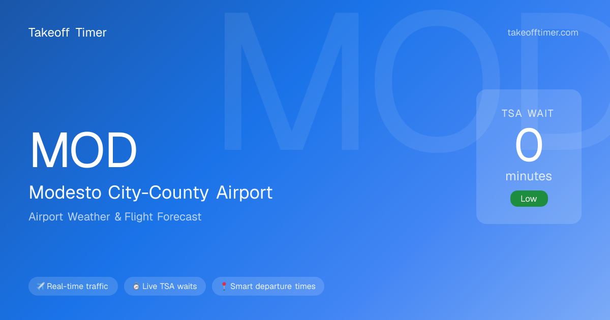 MOD Airport Weather | Modesto Flight Forecast