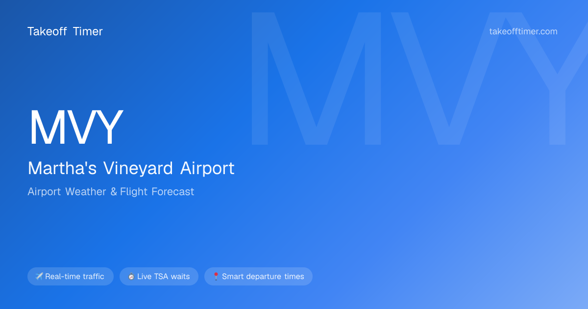 MVY Airport Weather | Martha's Vineyard Flight Forecast