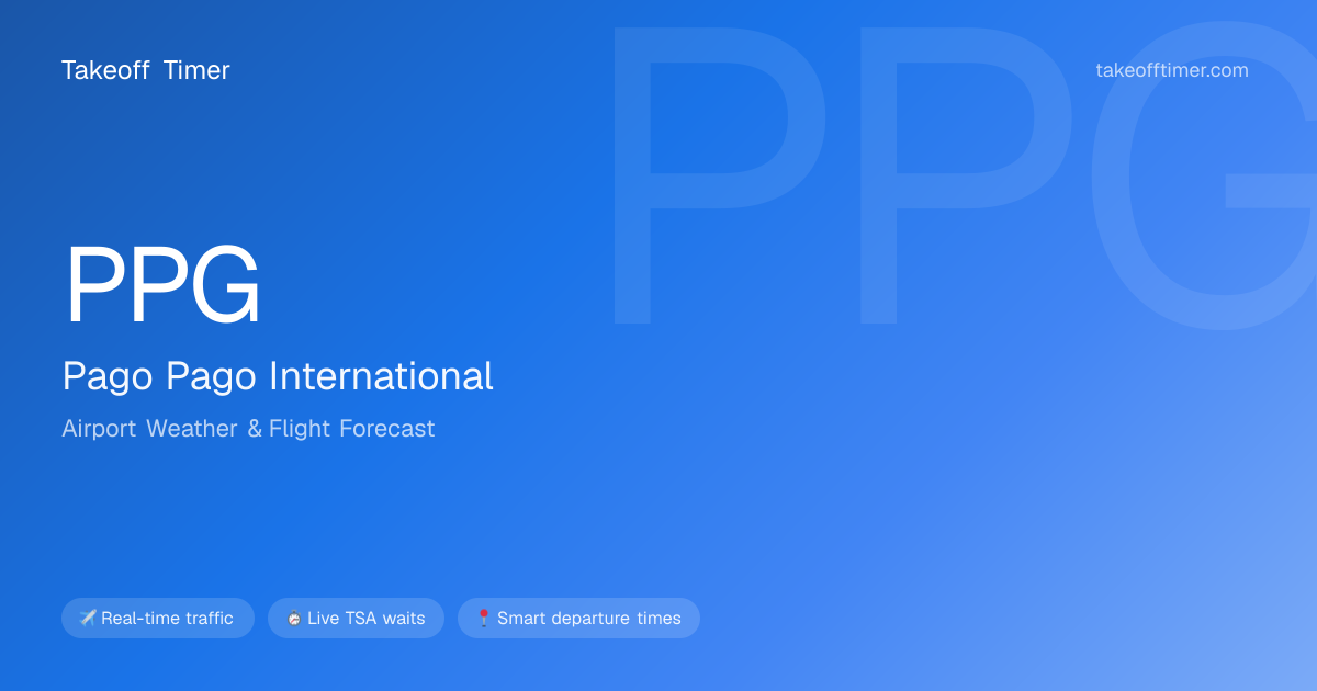 PPG Airport Weather | Pago Pago Flight Forecast