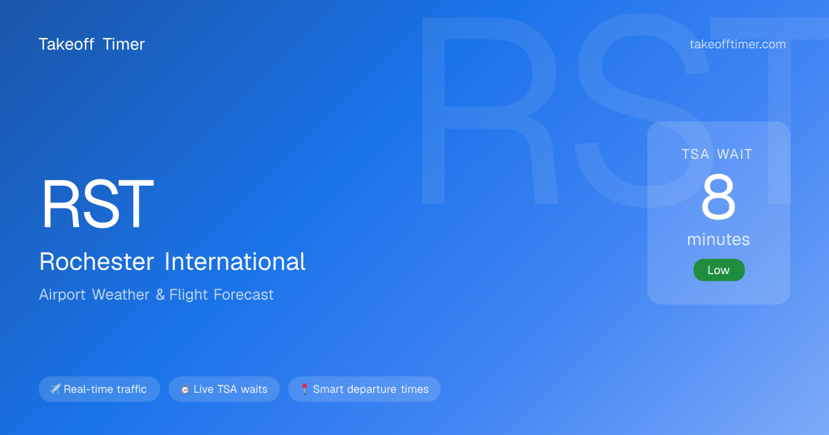 RST Airport Weather | Rochester MN Flight Forecast