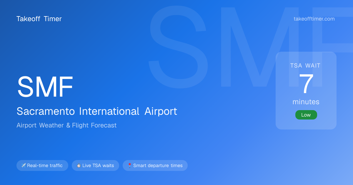 SMF Airport Weather | Sacramento Flight Forecast